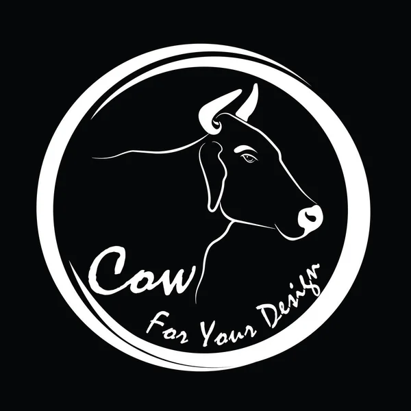 İnek kafası tasarımı, dükkan işareti tasarımı, logo tasarımı, Çiftlik Hayvanları, Siyah beyaz resim, Çizgi Hayvanı, siyah arka planda.  