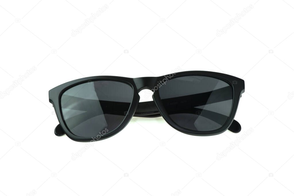 Glasses sunglasses,glasses modern fashionable  isolated on white the background.