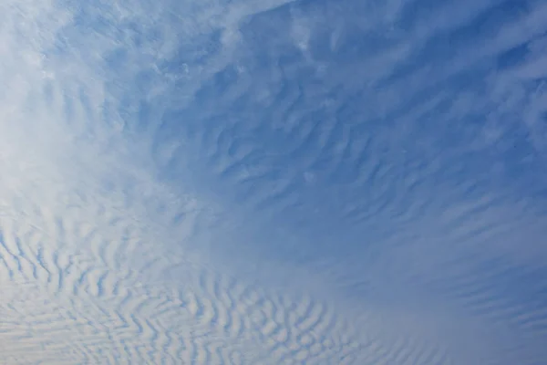 Cielo Azul Con Nubes Blancas Nubes Cirrocumulus Cielo Azul Día — Foto de Stock