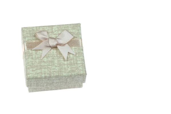 Geschenkbox Isoliert Auf Weißem Hintergrund — Stockfoto