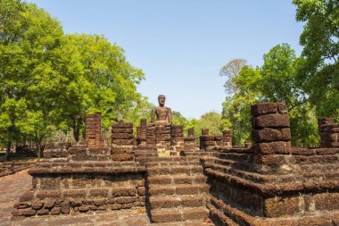 Kamphaeng 'deki Wat Tapınağı Phet Tarihi Park Tayland.