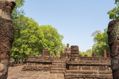 Kamphaeng 'deki Wat Tapınağı Phet Tarihi Park Tayland.