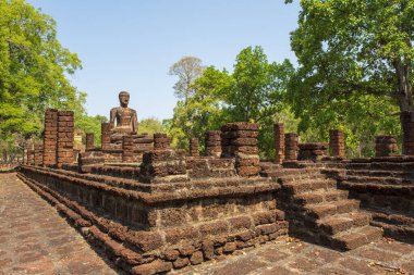 Kamphaeng 'deki Wat Tapınağı Phet Tarihi Park Tayland.