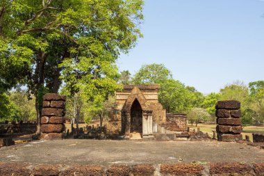 Kamphaeng 'deki Wat Tapınağı Phet Tarihi Park Tayland.