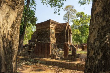 Kamphaeng 'deki Wat Tapınağı Phet Tarihi Park Tayland.