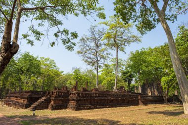 Kamphaeng 'deki Wat Tapınağı Phet Tarihi Park Tayland.
