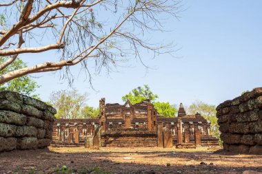 Kamphaeng 'deki Wat Tapınağı Phet Tarihi Park Tayland.