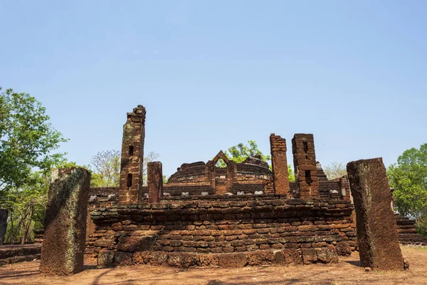 Wat Tempel Kamphaeng Phet Historisk Park Thailand — Stockfoto