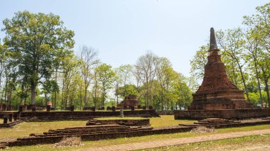 Kamphaeng 'deki Wat Tapınağı Phet Tarihi Park Tayland.