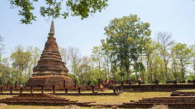 Kamphaeng 'deki Wat Tapınağı Phet Tarihi Park Tayland.
