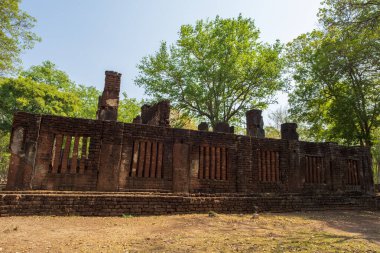 Kamphaeng 'deki Wat Tapınağı Phet Tarihi Park Tayland.