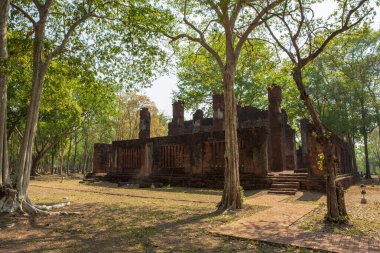 Kamphaeng 'deki Wat Tapınağı Phet Tarihi Park Tayland.