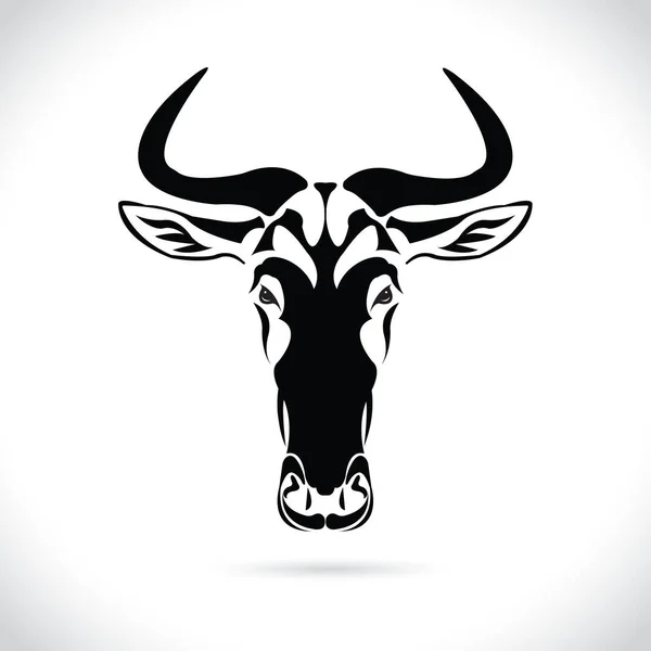 Imagem Vetorial Desenho Cabeça Gnus Fundo Branco —  Vetores de Stock