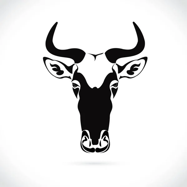 Imagem Vetorial Desenho Cabeça Gnus Fundo Branco — Vetor de Stock