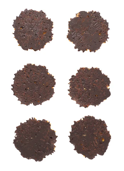 Set van cookies geïsoleerd op de witte achtergrond — Stockfoto