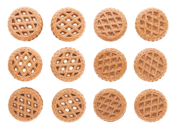 Set de cookies aisladas sobre el fondo blanco — Foto de Stock