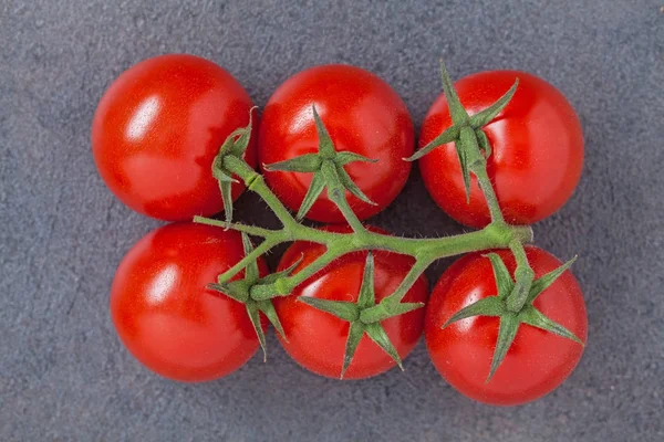 Red tomato top view on — Stock Photo, Image