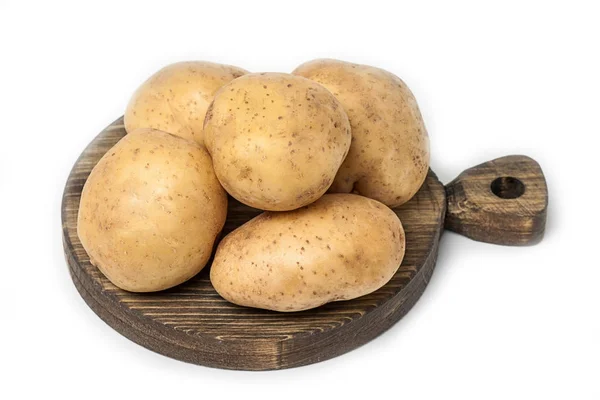Frische Kartoffeln isoliert auf weiß — Stockfoto
