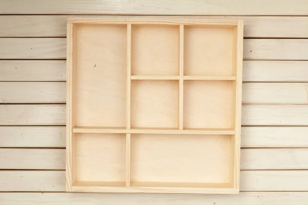 木製の箱。物事を保つこと。あなたのデザイン。部. — ストック写真