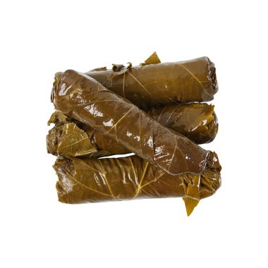 Dolma. Lezzetli ve sağlıklı yemek. Yaprak. Sebze. İzole. 
