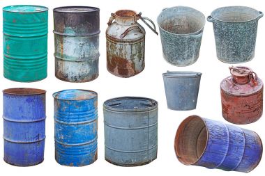 Set paslı varil üzerinde izole