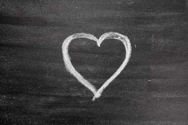 Chalk board srdce chalk Rady, obálka, červené srdce pro váš návrh. Krásné. Světlé. — Stock fotografie