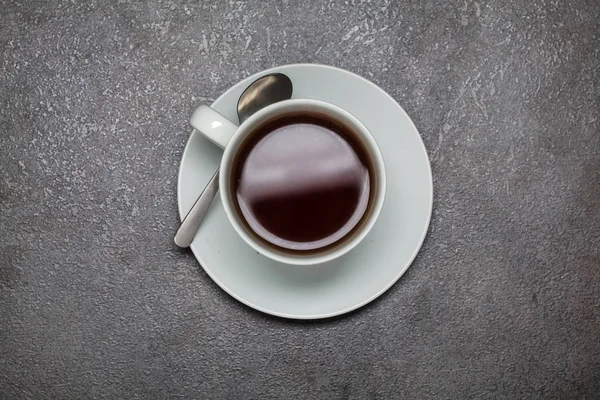 Cup of tea with spoon. — Stock Photo, Image