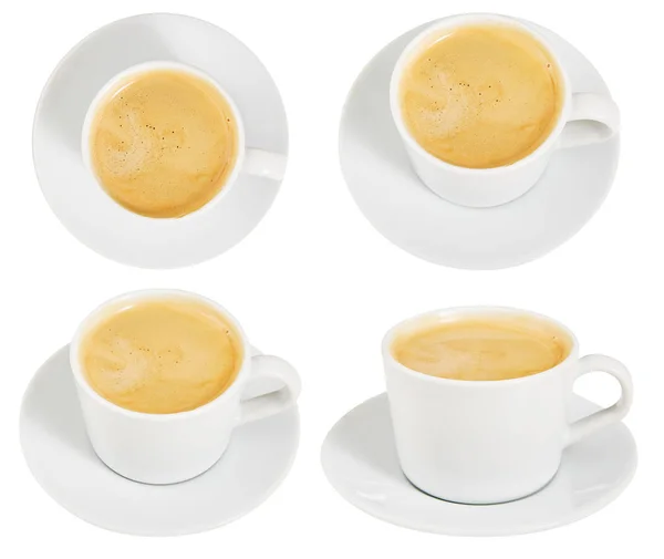 Café con leche. Listos. Copa. Una bebida vigorizante. El desayuno. Buenos días. Aislado. Para su diseño . — Foto de Stock