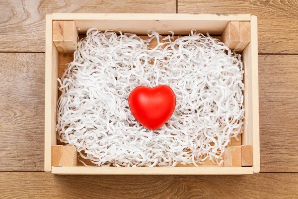 Fondo del día de San Valentín, Caja de regalo — Foto de Stock