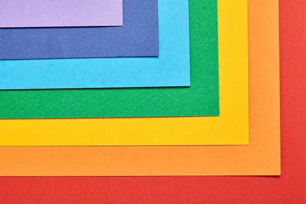 Color paper set. Top view. — Stock Photo, Image