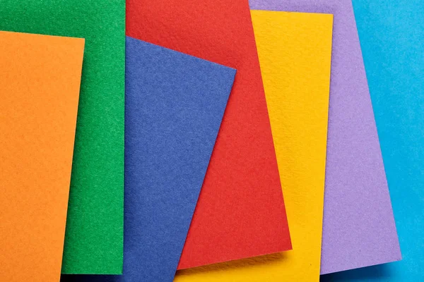 Color paper set. Top view. — Stock Photo, Image