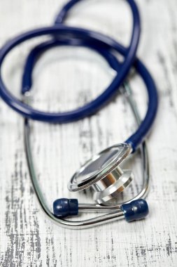 Stetoskop. Kalp hızı kontrol. Tıbbi alet. Tasarımlarınız için. Metal.