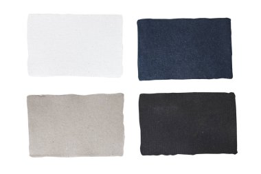 Beyaz arka plan üzerinde renkli karton Isolated ayarlayın. Tasarımlarınız için. Kare.