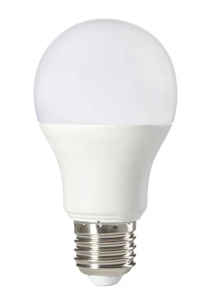 LED gloeilamp geïsoleerd op witte achtergrond. Energiebesparing — Stockfoto