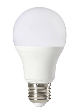 Led ampul beyaz arka plan üzerinde izole. Enerji tasarrufu