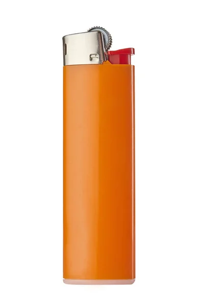 Orange lighter isolated on white. Close up. Royalty Free Stock Photos