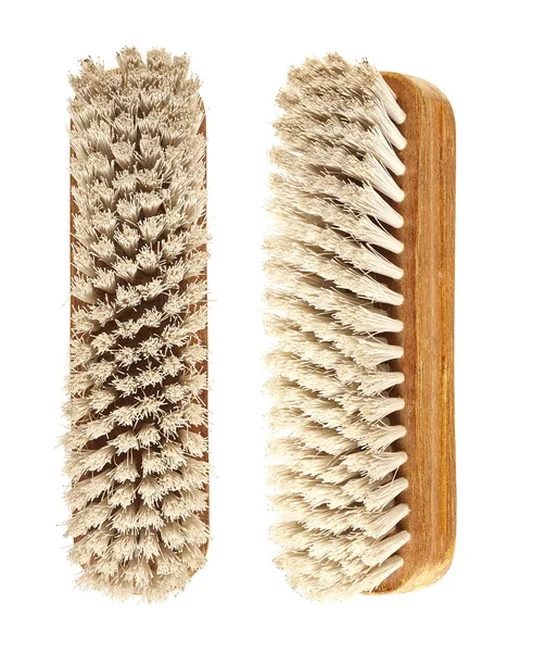 Clothes or shoes brush isolated on a white background. Close up. — Stock Photo, Image