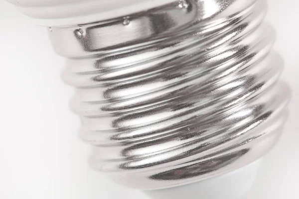 Base do bulbo close-up no fundo branco, objetos isolados — Fotografia de Stock
