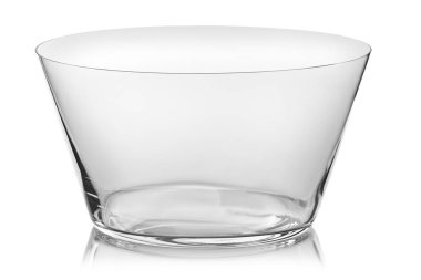 Beyaz arka plan üzerinde izole salata için kase