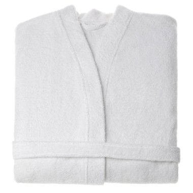 Beyaz arka plan üzerinde izole bornoz