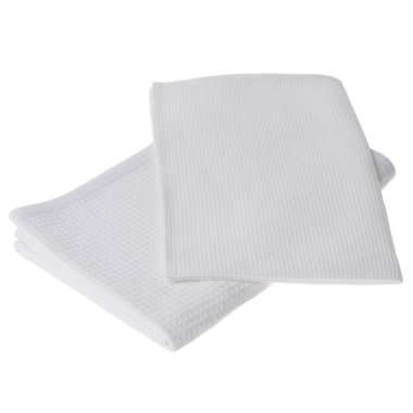 Beyaz arkaplanda izole edilmiş havlu