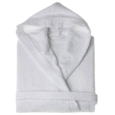 Beyaz arka plan üzerinde izole bornoz