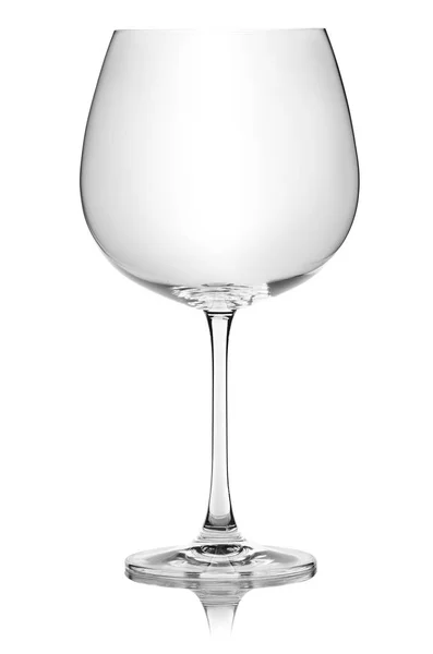 Склянка для вина порожня — стокове фото