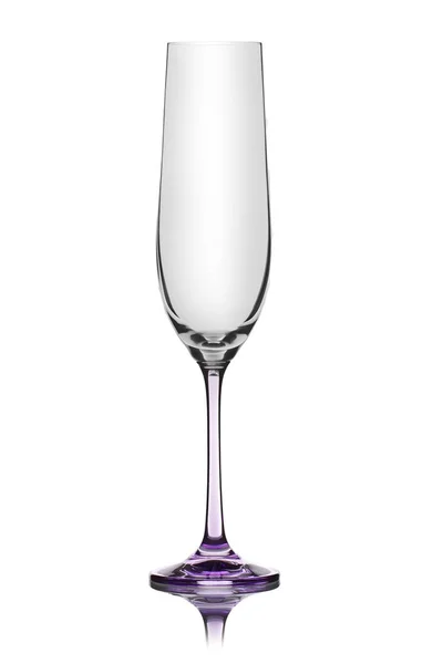 Glass for champagne on white background — Stock Photo, Image