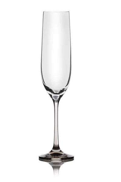 Glas für Champagner auf weißem Hintergrund — Stockfoto