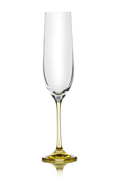 Glass for champagne on white background — Stock Photo, Image