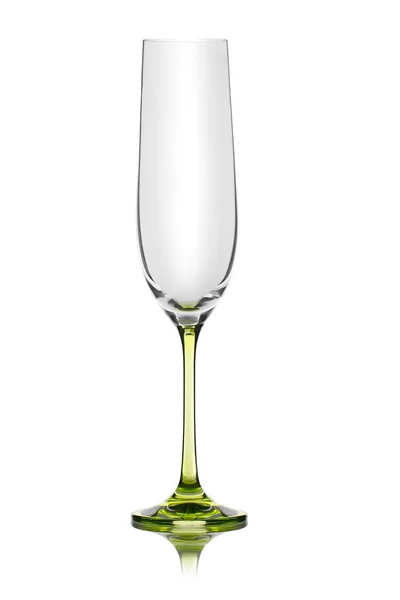 Glas für Champagner auf weißem Hintergrund — Stockfoto
