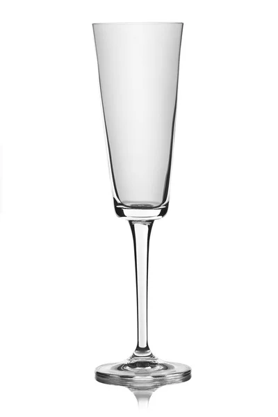 Glass for champagne on white background — Stock Photo, Image