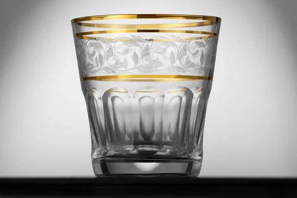 Glass for whiskey empty on white background — Stock Photo, Image