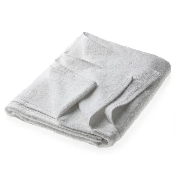 Beyaz arkaplanda izole edilmiş havlu